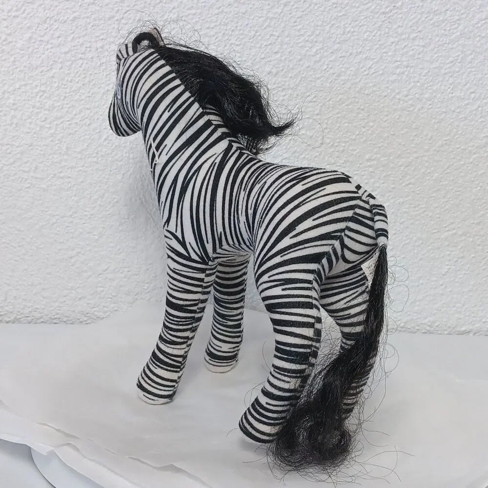 Animal Lovin Barbie Zebra Plush 1988 Standing Stuffed Animal Friend Replacement
